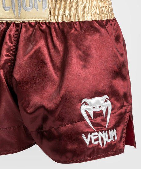 Pantaloncini Kickboxing Venum Classic 2.0 – Bordeaux/Oro/Bianco