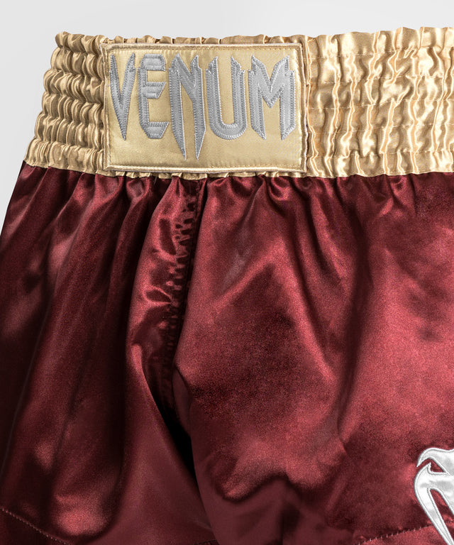 Shorts de kickboxing Venum Classic 2.0 – Bordeaux/Or/Blanc