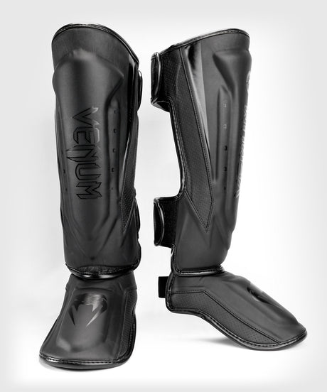 Espinilleras Venum Elite Evo – Negro/Negro
