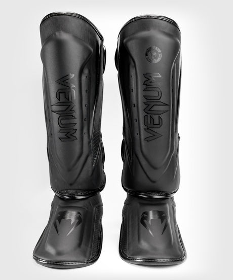Espinilleras Venum Elite Evo – Negro/Negro
