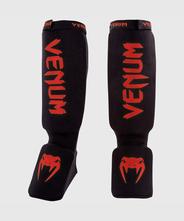 Protège-tibias Venum Kontact – Noir/Rouge