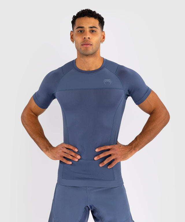 Rashguard Venum G-Fit Air manches courtes – Foggy Blue