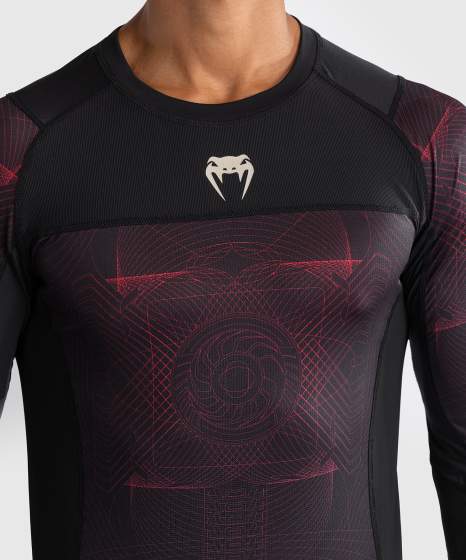 Rashguard Venum G-Fit Air Maniche Lunghe – Nero/Rosso