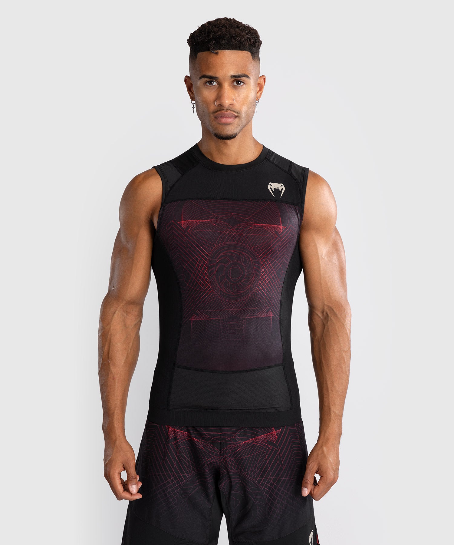 Rashguard senza maniche Venum G-Fit Air – Nero/Rosso