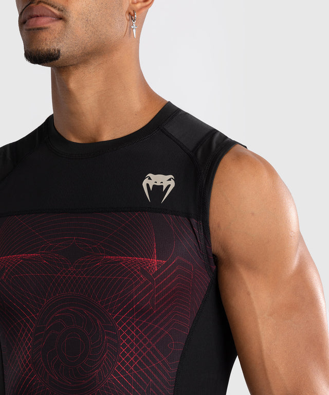 Rashguard senza maniche Venum G-Fit Air – Nero/Rosso