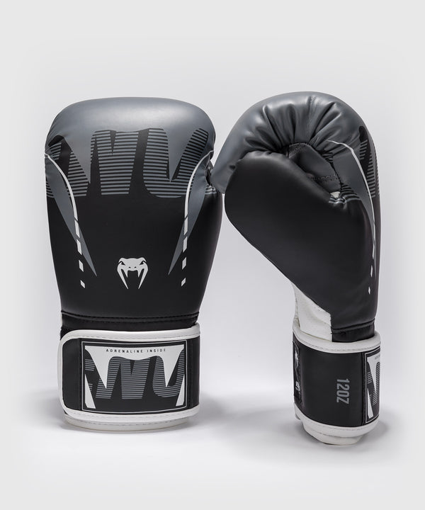 Venum Boxhandschuhe Adrenaline – Schwarz/Silber Grau