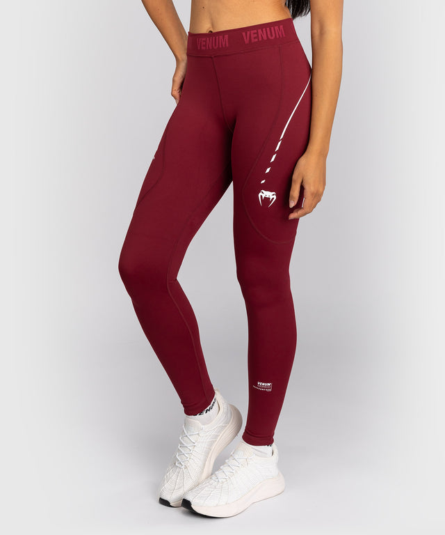 Venum Leggings Adrenaline – Bordeaux Rot