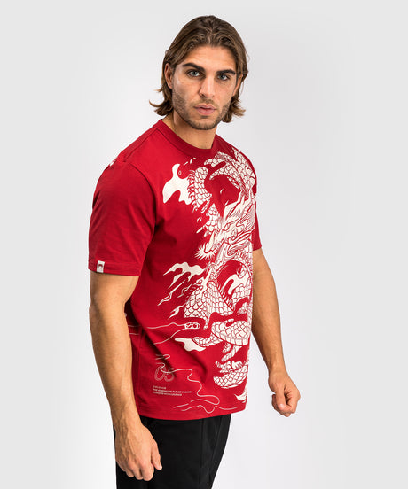 Venum T-shirt Dragon's Flight – Červené/krémově bílé