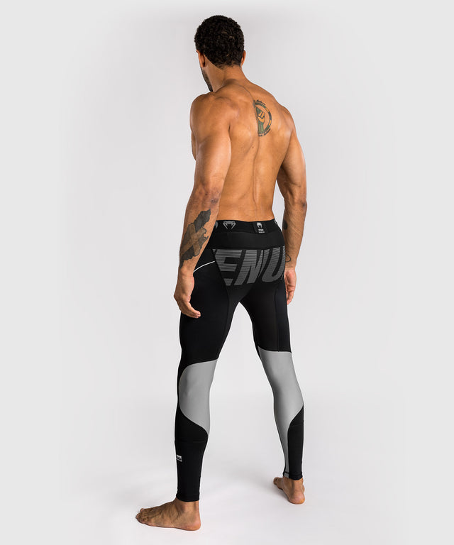 Mallas de compresión Venum Adrenaline – Negro/Gris Plata