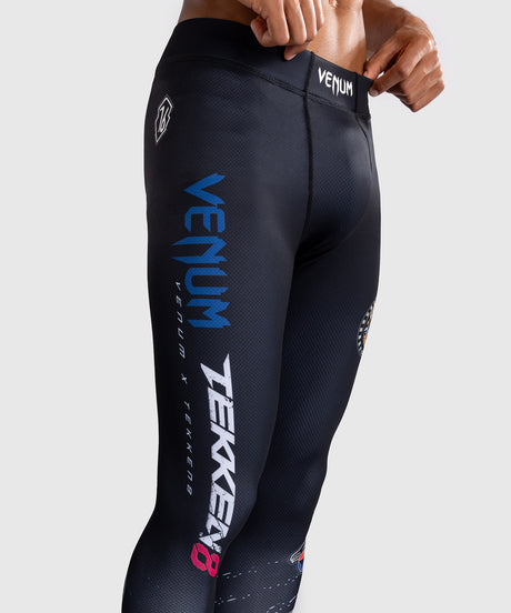 Venum x TEKKEN 8 Spats - Paul Phoenix - Svart/Blå