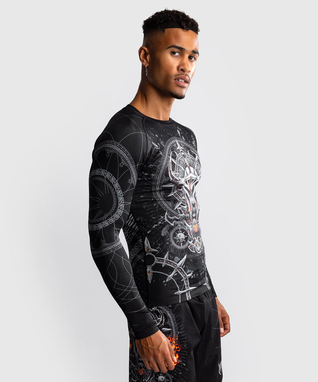 Venum Rashguard Gladiator 5.0 Lange Ärmel – Schwarz/Silber