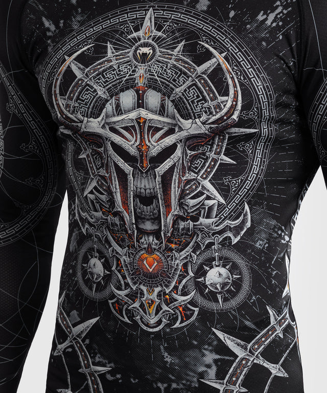 Venum Rashguard Gladiator 5.0 Lange Ärmel – Schwarz/Silber