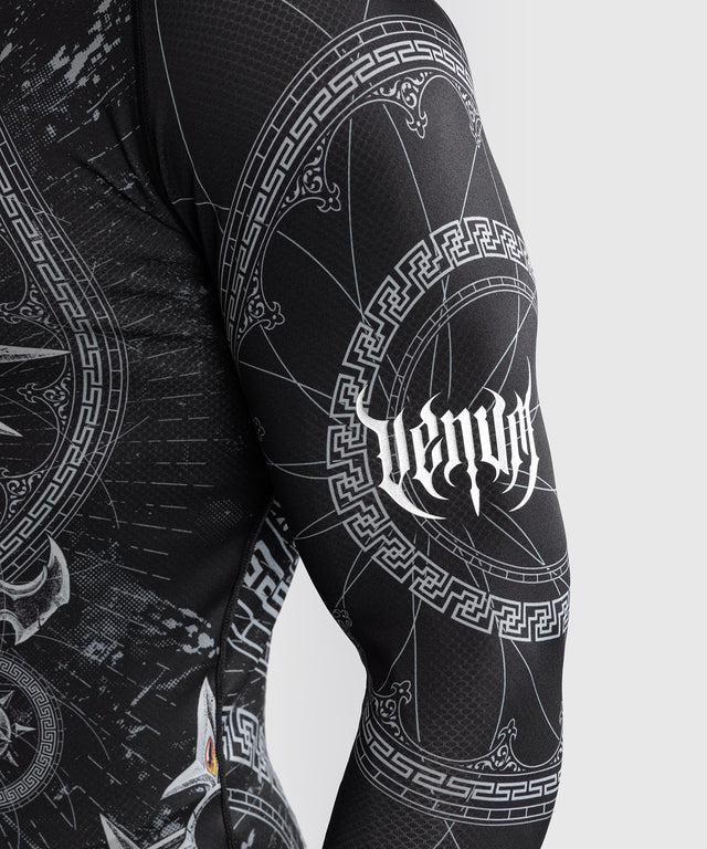 Venum Rashguard Gladiator 5.0 Lange Ärmel – Schwarz/Silber
