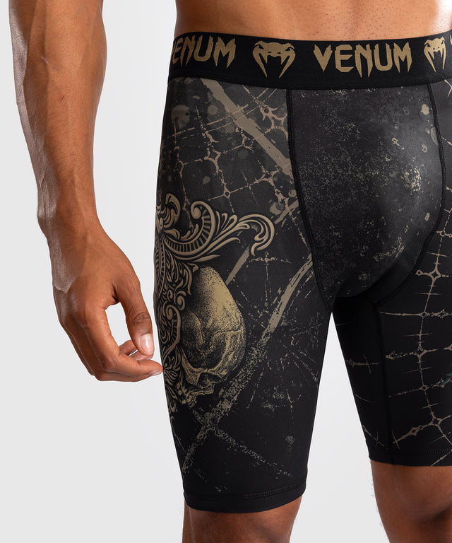 Shorts de compression Venum Santa Muerte 5.0 – Noir/Or