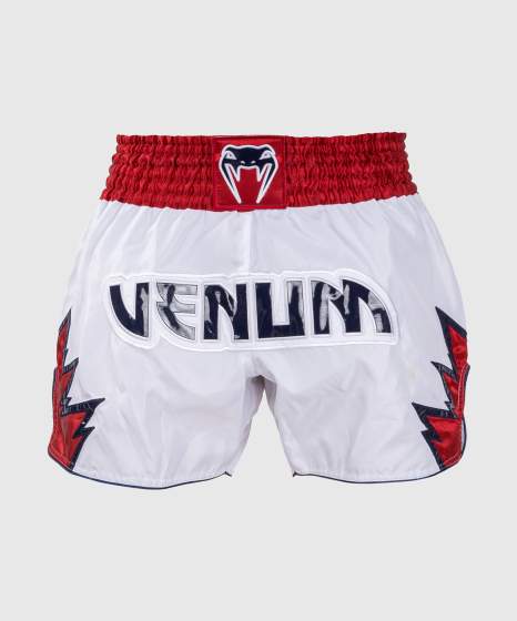 Pantaloncini Kickboxing Venum Inferno – Bianco/Rosso