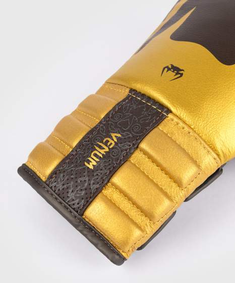 Guantes de boxeo Venum Reverso – Marrón oscuro/Oro