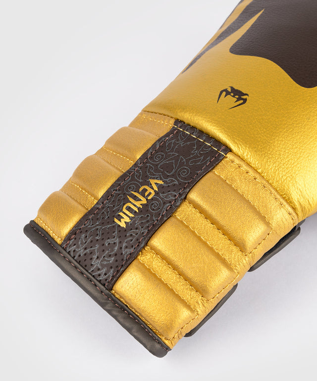 Venum Bokshandschoenen Reverso - Donkerbruin/Goud