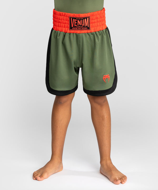 Venum Classic Boxhosen Kinder - Armeegreen/Orange