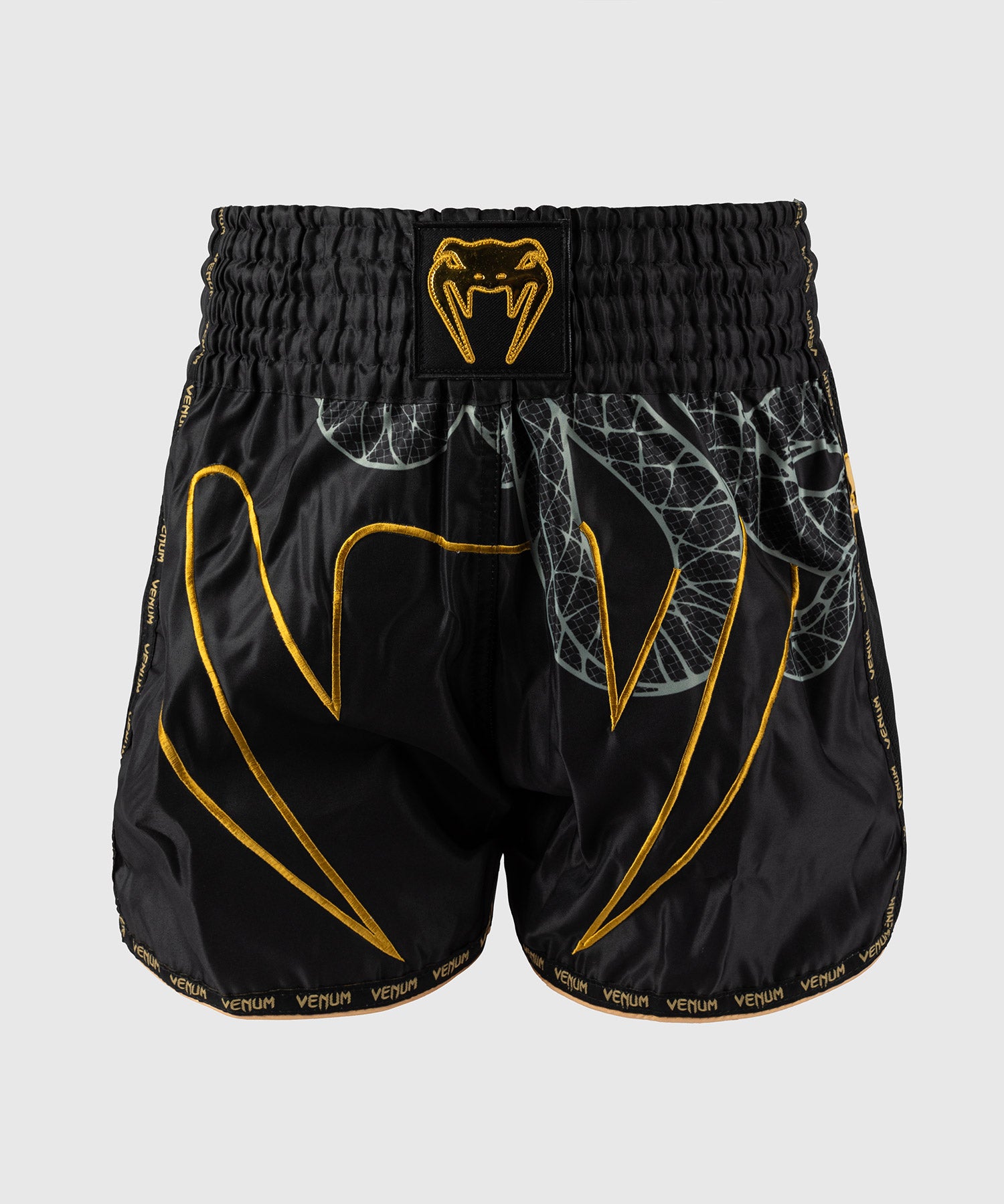 Shorts de Muay Thai Venum Serpenti – Noir