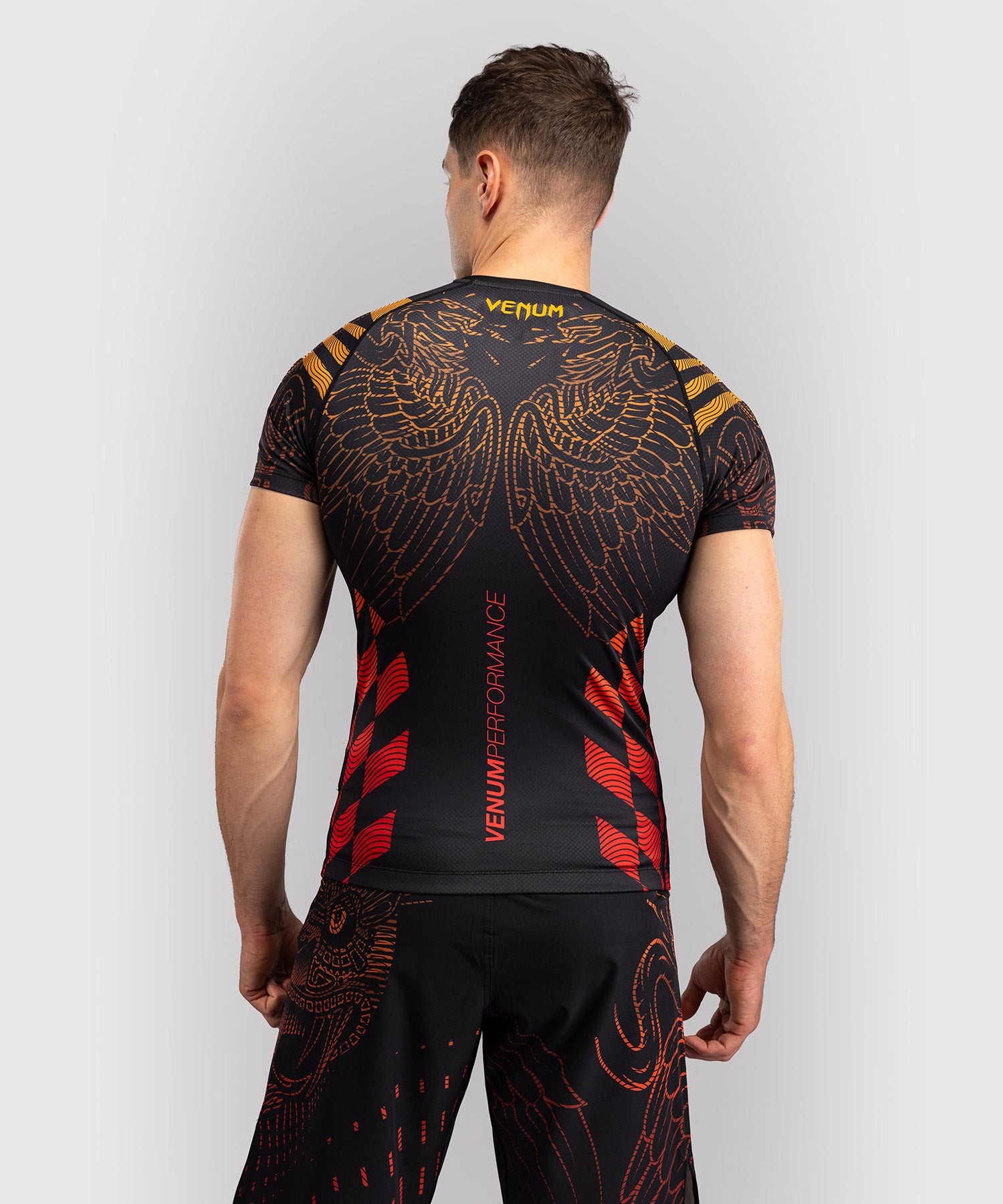 Rashguard Venum Quetzal Fury Maniche Corte – Nero/Rosso