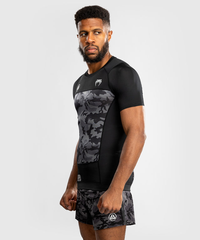 Venum x Polaris Rashguard – Kurzarm – Schwarz/Grau