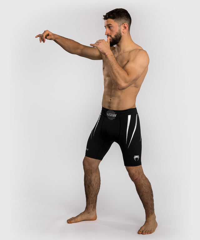 Venum x WOW FC Vale Tudo Shorts – Schwarz/Silber Grau