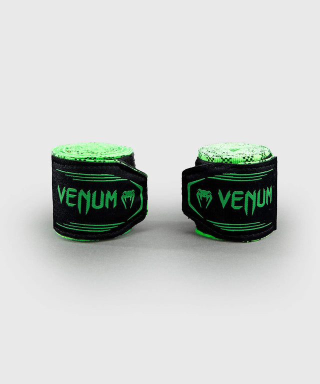 Vendas de boxeo Venum Tartan – Verde neón