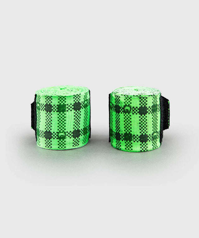 Vendas de boxeo Venum Tartan – Verde neón