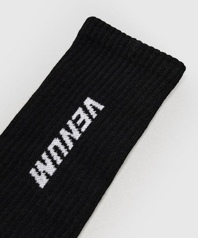 Venum Essential Crew Sokken - Zwart - Set van 3