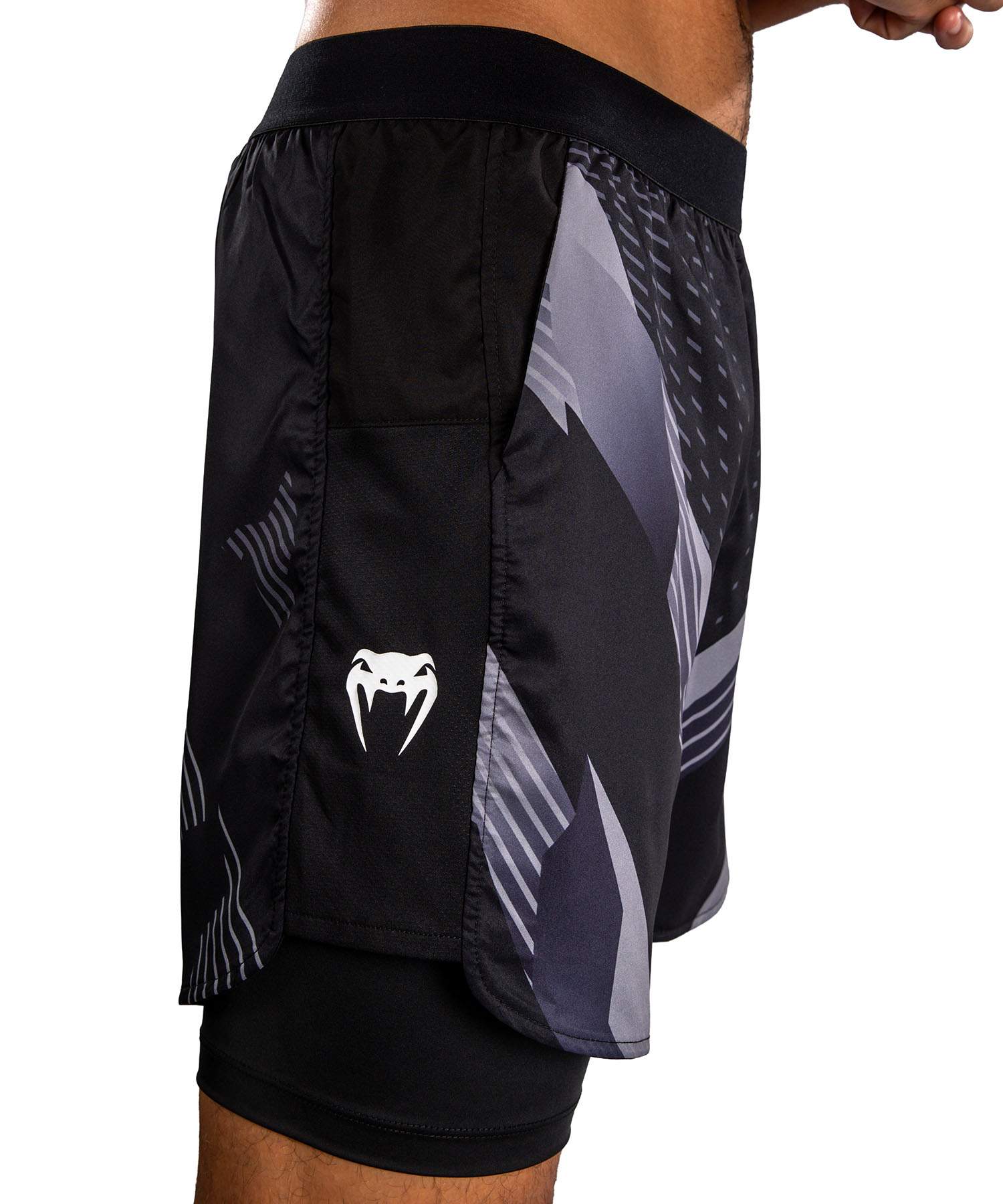 Pantaloncini a compressione Venum No-Gi 6.0 – Nero/Bianco