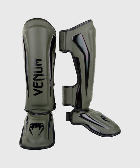 Espinilleras Venum Elite – Verde/Negro