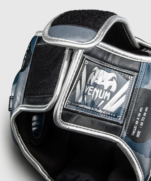 Venum Elite Head guard Camo – Dark blue/Blue