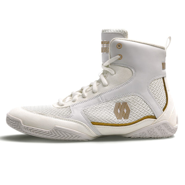 Botas de boxeo Hayabusa x Mayweather Champ – Blanco/Oro