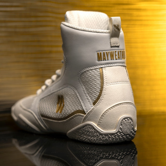 Botas de boxeo Hayabusa x Mayweather Champ – Blanco/Oro