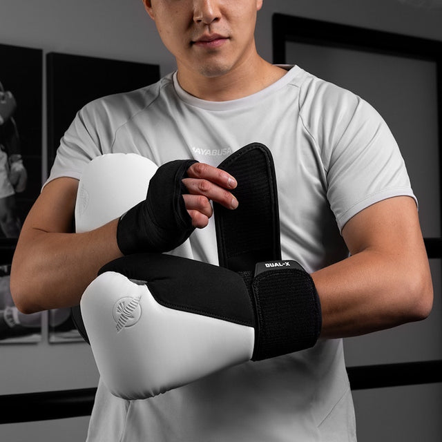 Guantes de boxeo Hayabusa T360 – Blanco/Negro