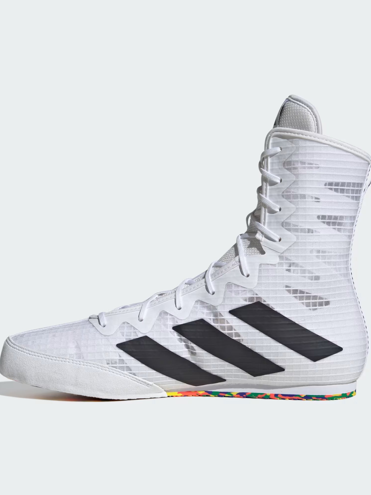 Chaussures de boxe Adidas Box Hog 4 – Blanc/Noir