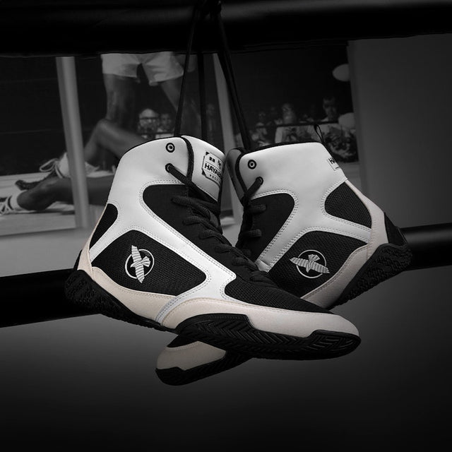 Hayabusa Pro Boxing Shoes - White/Black