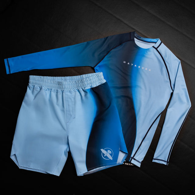 Hayabusa Rashguard Apex Nova Lange Ärmel Kinder – Blau