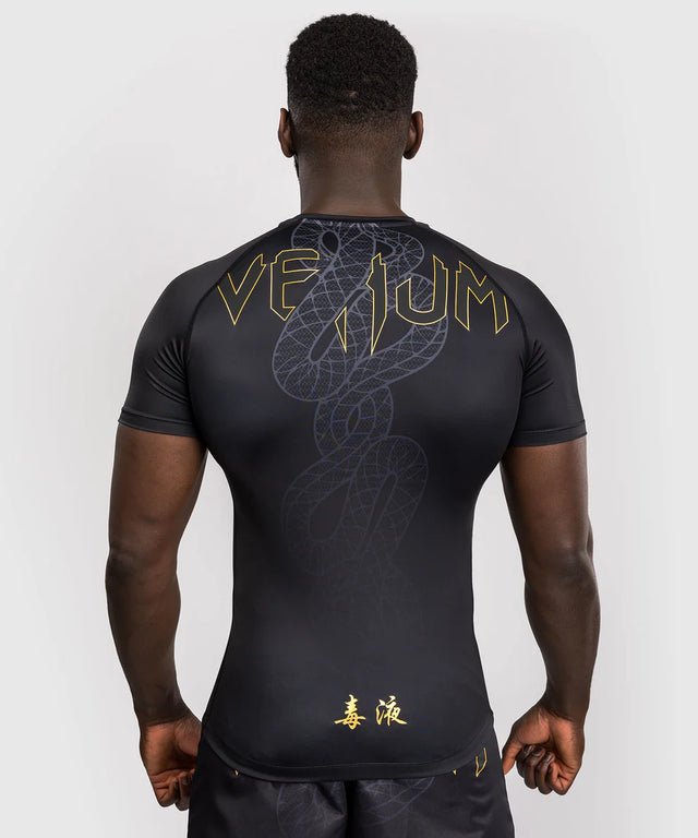 Rashguard Venum Serpenti manches courtes – Noir
