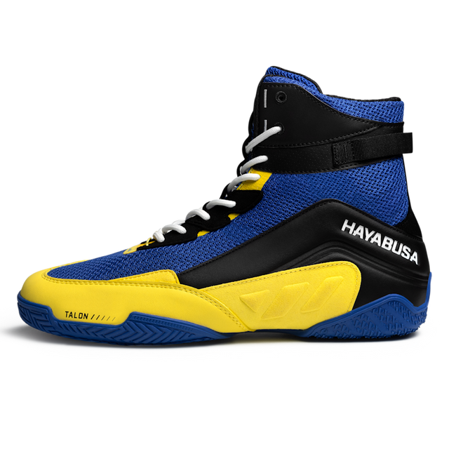 Chaussures de boxe Hayabusa Talon – Bleu/Jaune