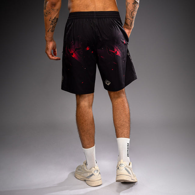 Pantaloncini da allenamento Venum x Jujutsu Kaisen Itadori – Nero/Rosso