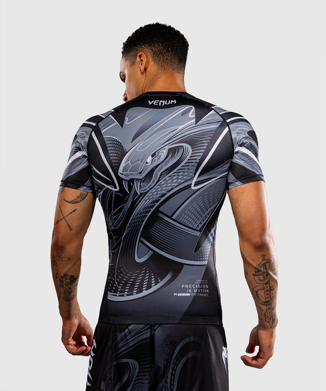 Venum Rashguard Crimson Viper 2.0 Korte Mouwen - Zwart/Grijs