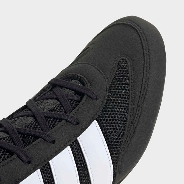 Chaussures de boxe Adidas Box Hog Classic – Noir/Blanc