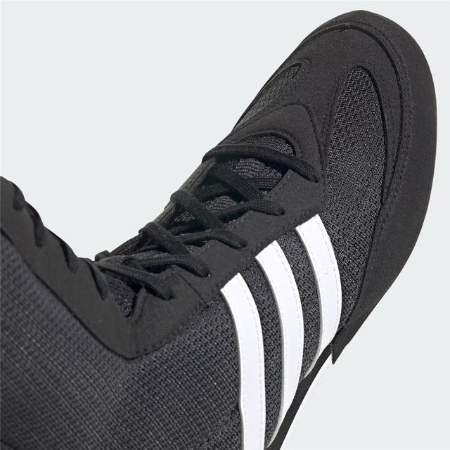 Chaussures de boxe Adidas Box Hog Classic – Noir/Blanc