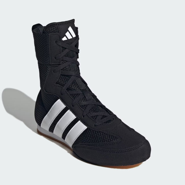 Chaussures de boxe Adidas Box Hog Classic enfant – Noir/Blanc