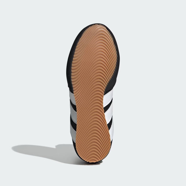 Chaussures de boxe Adidas Box Hog Classic enfant – Noir/Blanc