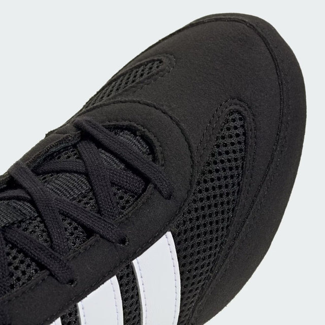 Chaussures de boxe Adidas Box Hog Classic enfant – Noir/Blanc