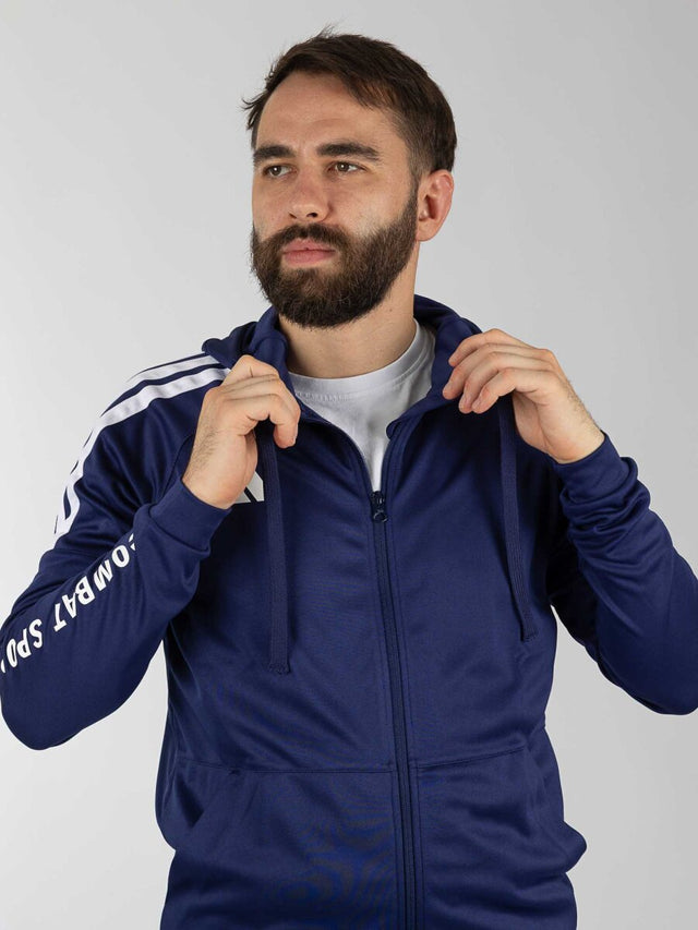 Adidas Community Sports Training Jacket – Dark Blue/White