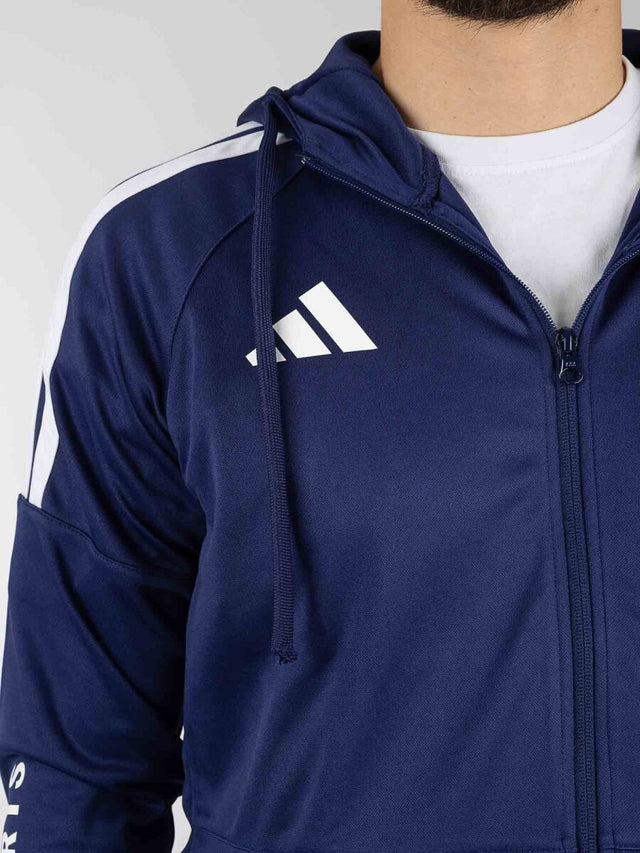 Adidas Community Sports Training Jacket – Dark Blue/White