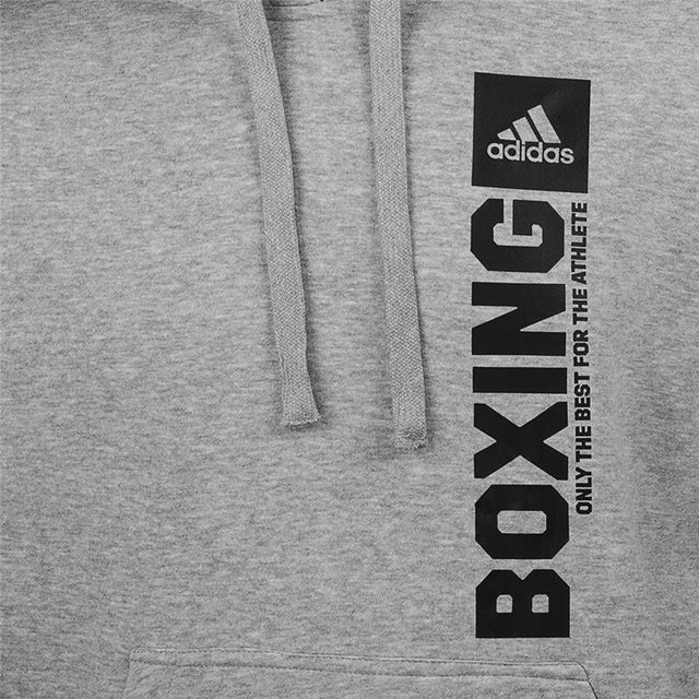 Adidas Hoodie Community Vertical Boxing – Gris/Noir